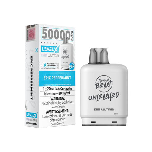 Level X Flavour Beast G2 Unleashed Ultra Pod 50K - Epic Peppermint