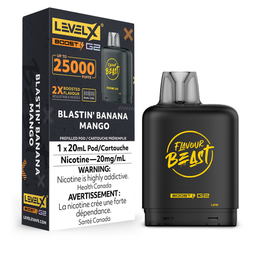 Level X Boost 25K Pods - Blastin' Banana Mango