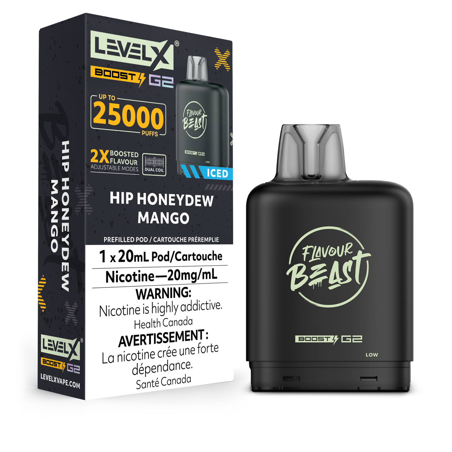 Level X Boost 25K Pods - Hip Honeydew Mango