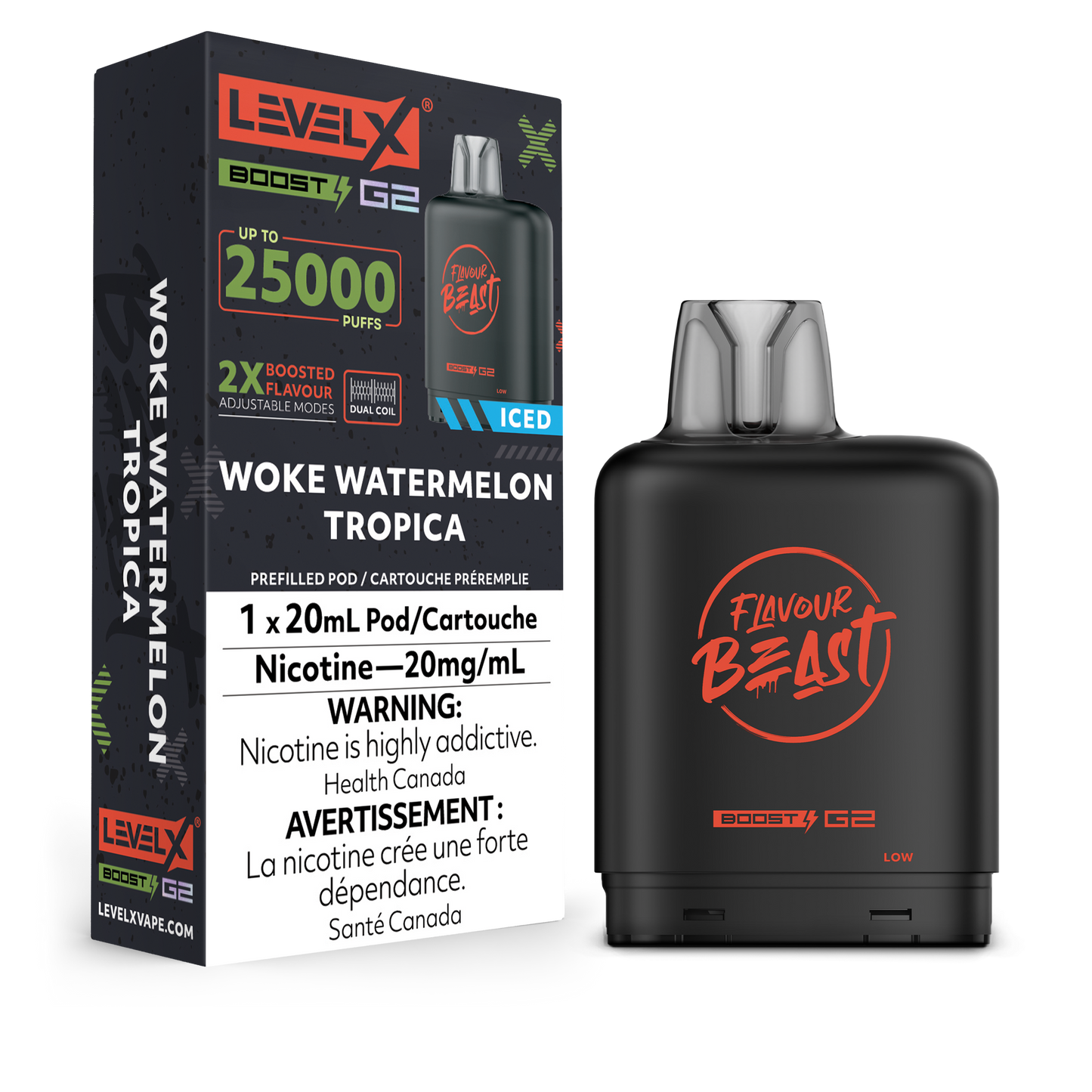 Level X Boost 25K Pods - Woke Watermelon Tropica