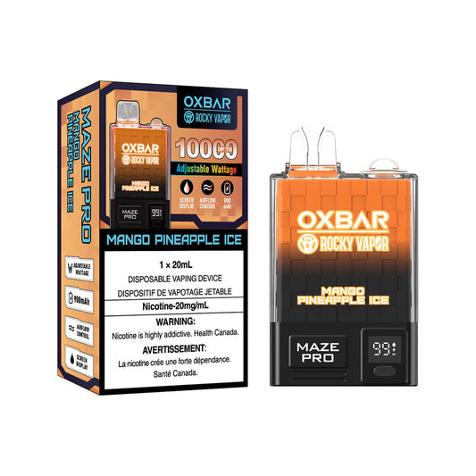Ox Bar Maze Pro Mango Pineapple Ice Disposable Vape - Online Vape Shop Canada - Quebec and BC Shipping Available