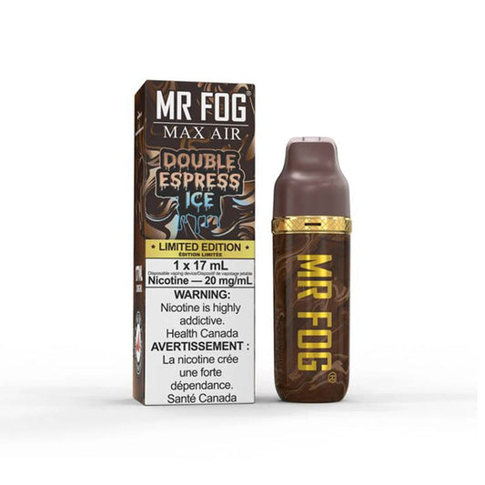 Mr Fog Max Air MA8500 Double Espresso Disposable Vape - Online Vape Shop Canada - Quebec and BC Shipping Available