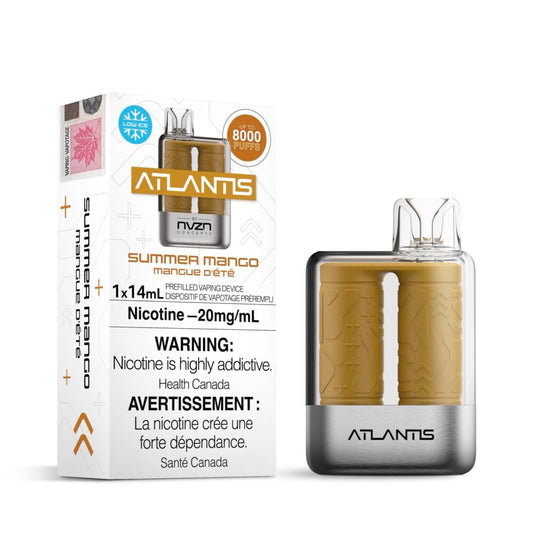 NVZN Atlantis 8000 Summer Mango Disposable Vape - Online Vape Shop Canada - Quebec and BC Shipping Available