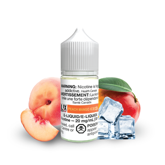 LiX Peach Mango Iced Salt Nic - Online Vape Shop Canada - Quebec and BC Shipping Available