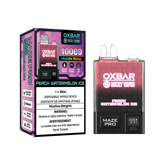 Ox Bar Maze Pro Peach Watermelon Ice Disposable Vape - Online Vape Shop Canada - Quebec and BC Shipping Available