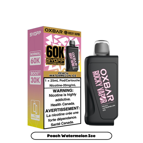 Rocky Vapor Svopp 60K Pro Pods - Peach Watermelon Ice