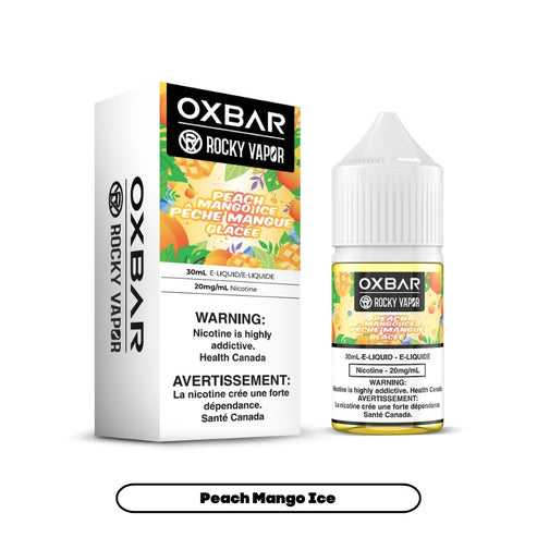 Rocky Vapor Oxbar Peach Mango Ice Salt Nic