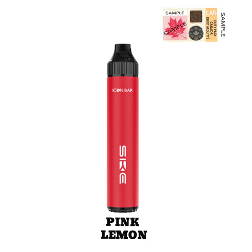 Icon Bar Pink Lemon Disposable Vape - Online Vape Shop Canada - Quebec and BC Shipping Available