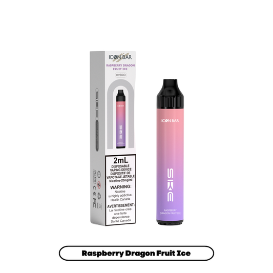 Icon Bar Raspberry Dragon Fruit Ice Disposable Vape