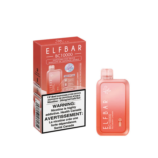 Elf Bar BC10000 Red Berry Cherry Disposable Vape - - Online Vape Shop Canada - Quebec and BC Shipping Available