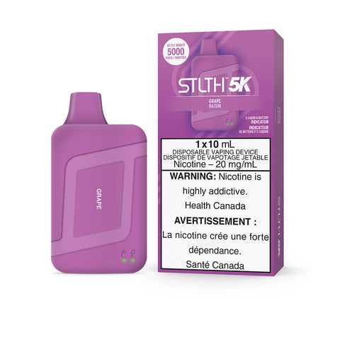 STLTH 5K Grape Disposable Vape 20mg - Online Vape Shop Canada - Quebec and BC Shipping Available