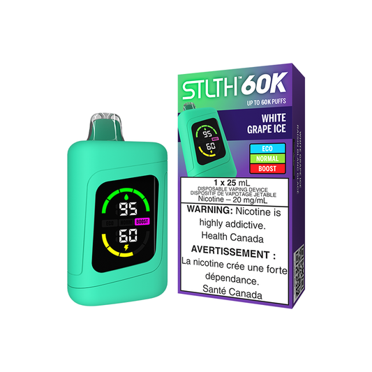 Stlth 60K - White Grape Ice