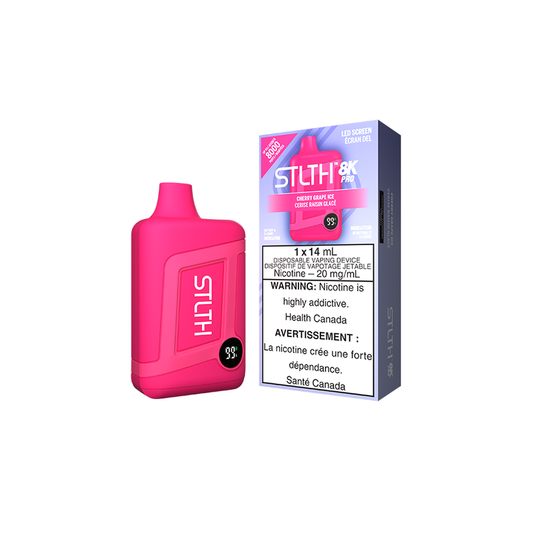 STLTH 8K Pro Cherry Grape Ice Disposable Vape