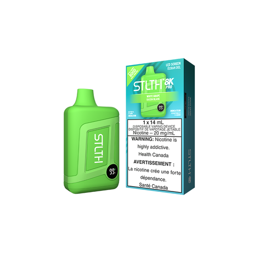 STLTH 8K Pro White Grape Disposable Vape