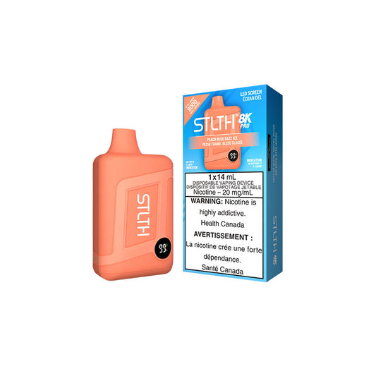 STLTH 8K Pro Peach Blue Razz Ice Disposable Vape
