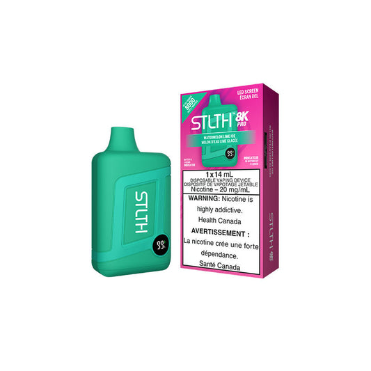 STLTH 8K Pro Watermelon Lime Ice Disposable Vape