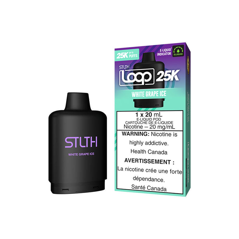 STLTH Loop 25K Pods - White Grape Ice