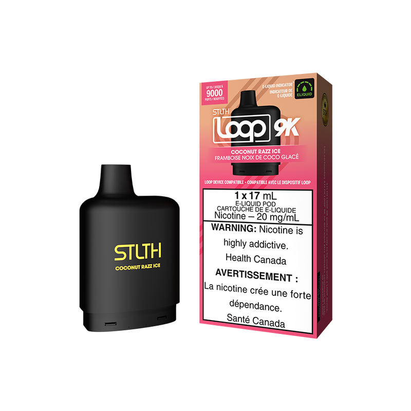 STLTH Loop 9K Pods - Coconut Razz Ice