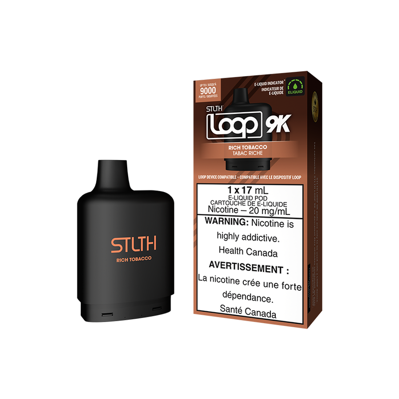 STLTH Loop 9K Pods - Rich Tobacco