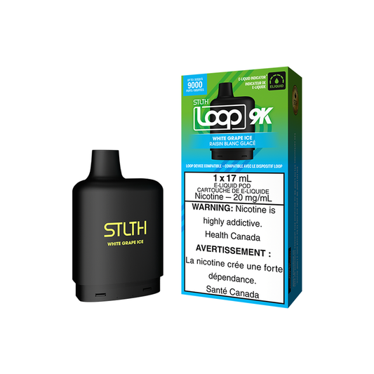 STLTH Loop 9K Pods - White Grape Ice