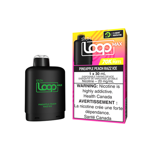 STLTH Loop Max 70K Pods - Pineapple Peach Razz Ice