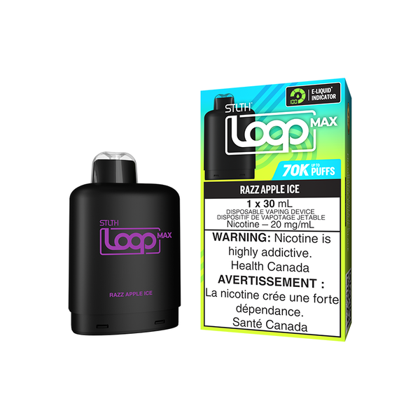 STLTH Loop Max 70K Pods - Razz Apple Ice