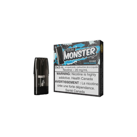 STLTH MONSTER Pods Ice Mint - Online Vape Shop Canada - Quebec and BC Shipping Available