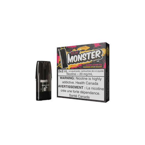 STLTH MONSTER Pods Mango Lychee Ice - Online Vape Shop Canada - Quebec and BC Shipping Available