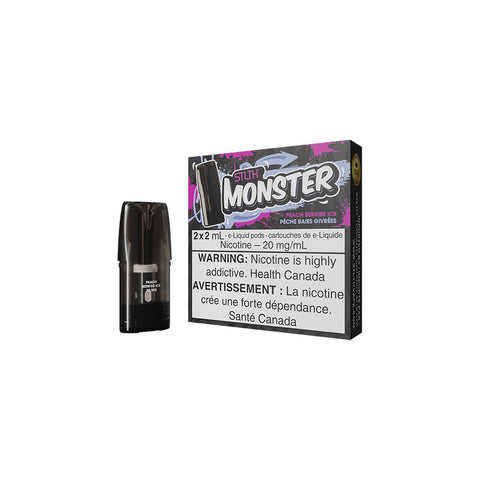 STLTH MONSTER Pods Peach Berries Ice - Online Vape Shop Canada - Quebec and BC Shipping Available