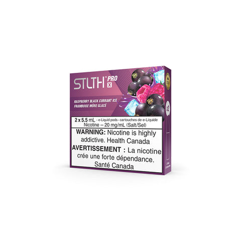 STLTH Pro X Pods Raspberry Black Currant Ice - Online Vape Shop Canada - Quebec and BC Shipping Available