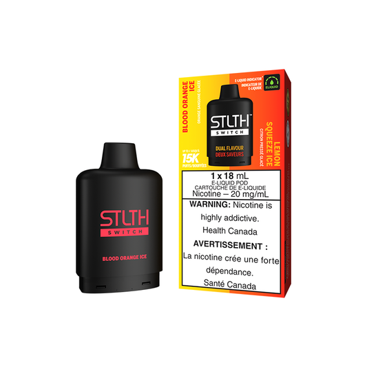 STLTH Switch 15K Pod - Blood Orange Ice and Lemon Squeeze Ice - Online Vape Shop Canada - Quebec and BC Shipping Available