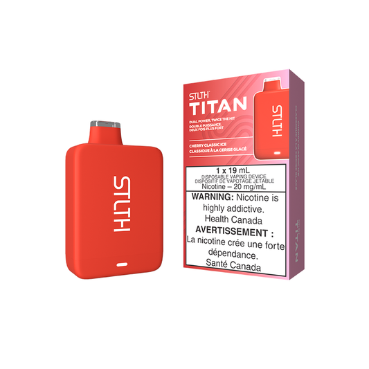 STLTH Titan 10K Cherry Classic Ice Disposable Vape