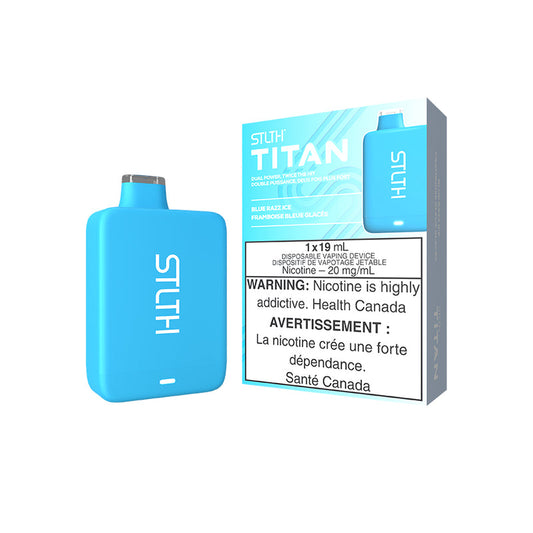 STLTH Titan 10K Blue Razz Ice Disposable Vape - Online Vape Shop Canada - Quebec and BC Shipping Available