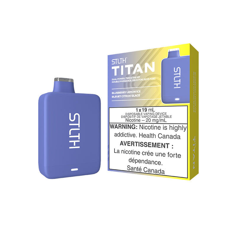 STLTH Titan 10K Blueberry Lemon Ice Disposable Vape - Online Vape Shop Canada - Quebec and BC Shipping Available