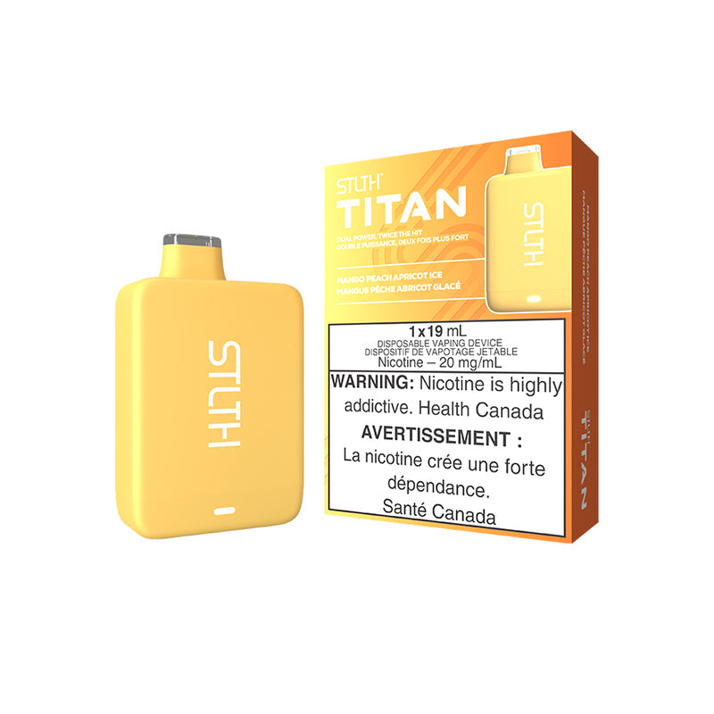 STLTH Titan 10K Mango Peach Apricot Ice Disposable Vape Infinite Vapes Canada