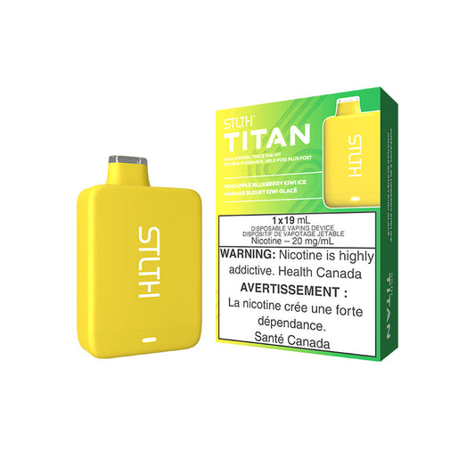 STLTH Titan 10K Pineapple Blueberry Kiwi Ice Disposable Vape - Online Vape Shop Canada - Quebec and BC Shipping Available