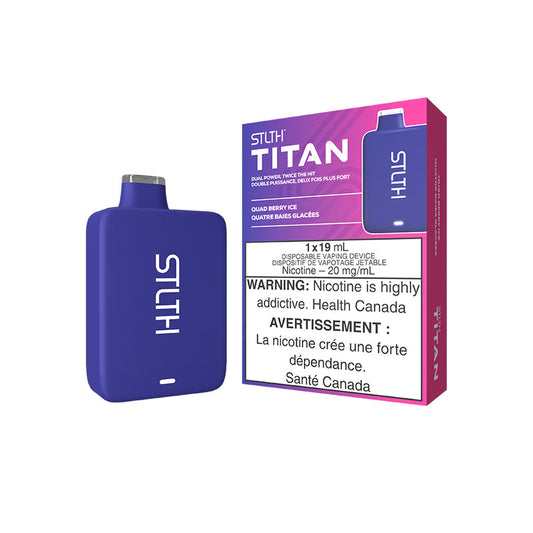 STLTH Titan 10K Quad Berry Ice Disposable Vape - Online Vape Shop Canada - Quebec and BC Shipping Available
