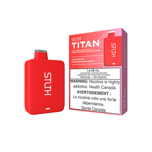 STLTH Titan 10K Razz Apple Ice Disposable Vape - Online Vape Shop Canada - Quebec and BC Shipping Available