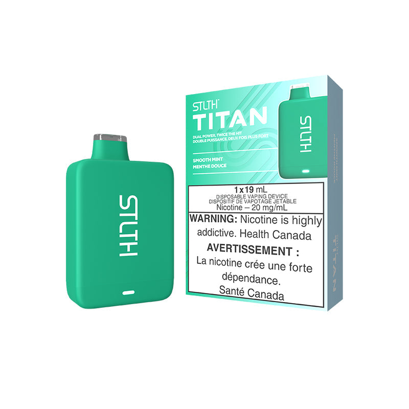 STLTH Titan 10K Smooth Mint Disposable Vape - Online Vape Shop Canada - Quebec and BC Shipping Available