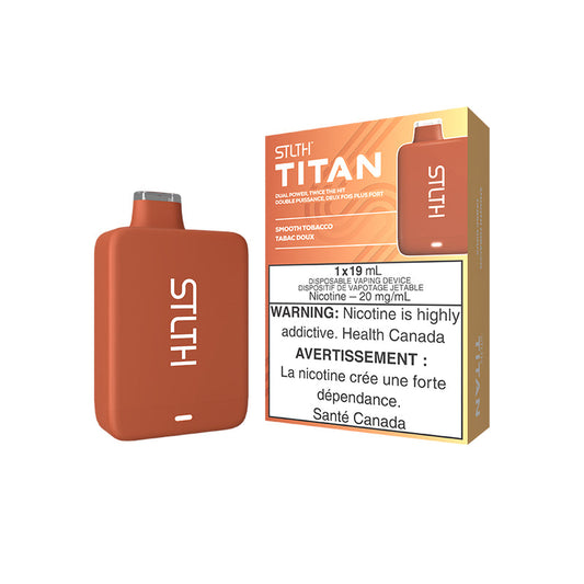 STLTH Titan 10K Smooth Tobacco Disposable Vape - Online Vape Shop Canada - Quebec and BC Shipping Available
