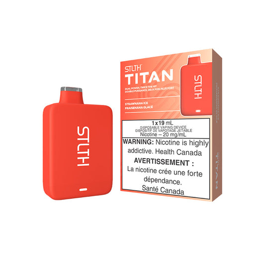 STLTH Titan 10K Strawnana Ice Disposable Vape - Online Vape Shop Canada - Quebec and BC Shipping Available