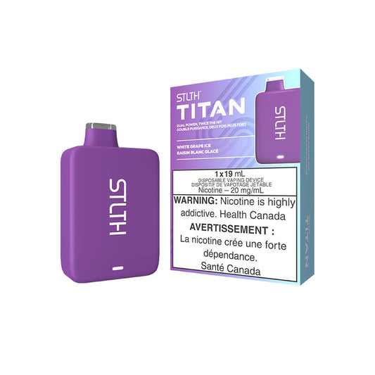 STLTH Titan 10K Grape Ice Disposable Vape - Online Vape Shop Canada - Quebec and BC Shipping Available