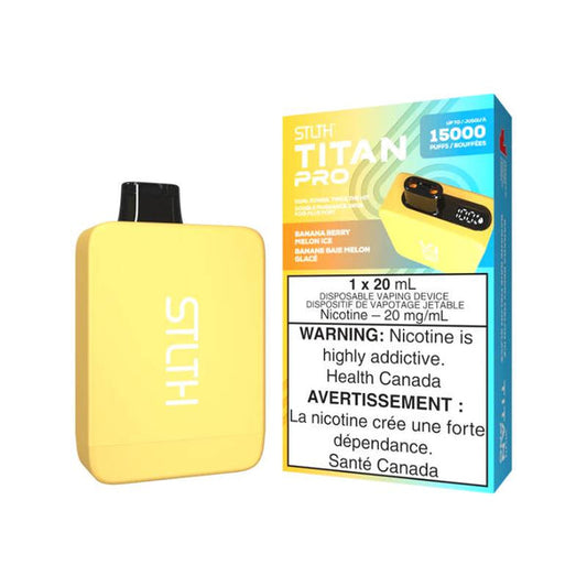 Stlth Titan Pro 15K Disposable Vape - Banana Berry Melon Ice - Online Vape Shop Canada - Quebec and BC Shipping Available