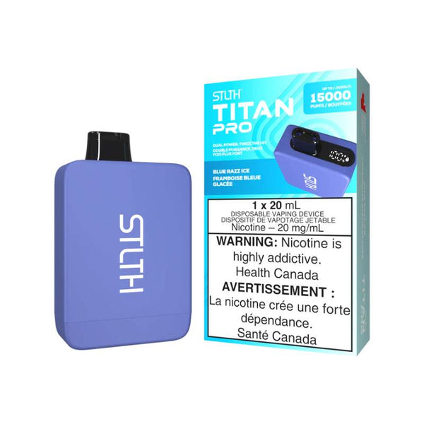 Stlth Titan Pro 15K Disposable Vape - Blue Razz Ice - Online Vape Shop Canada - Quebec and BC Shipping Available