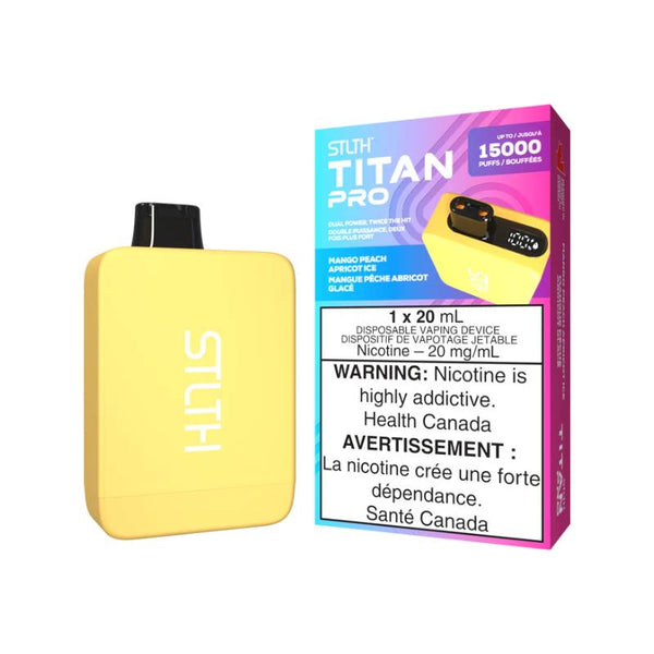 Stlth Titan Pro 15K Disposable Vape - Mango Peach Apricot Ice - Online Vape Shop Canada - Quebec and BC Shipping Available