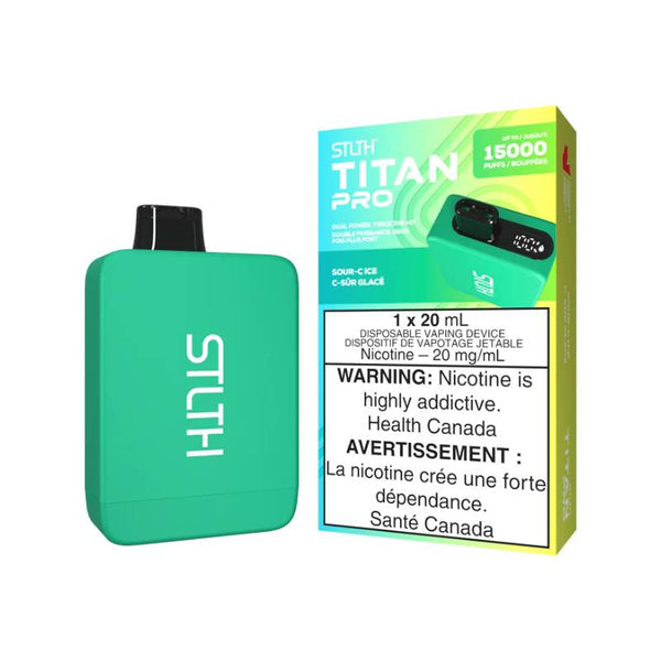 Stlth Titan Pro 15K Disposable Vape - Sour C Ice - Online Vape Shop Canada - Quebec and BC Shipping Available