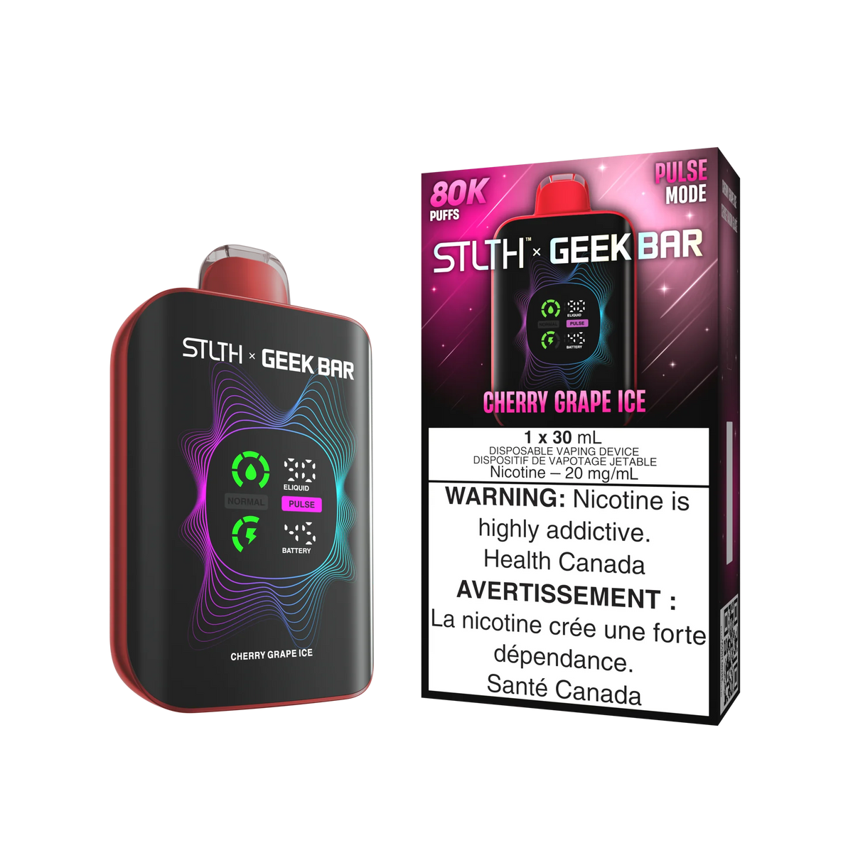 STLTH x Geek Bar 80K - Cherry Grape Ice