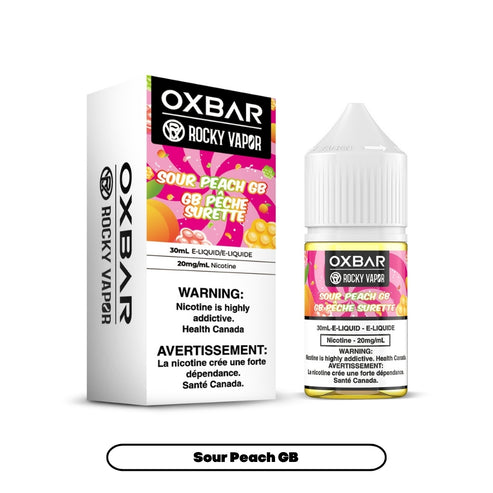 Rocky Vapor Oxbar Sour Peach GB Salt Nic