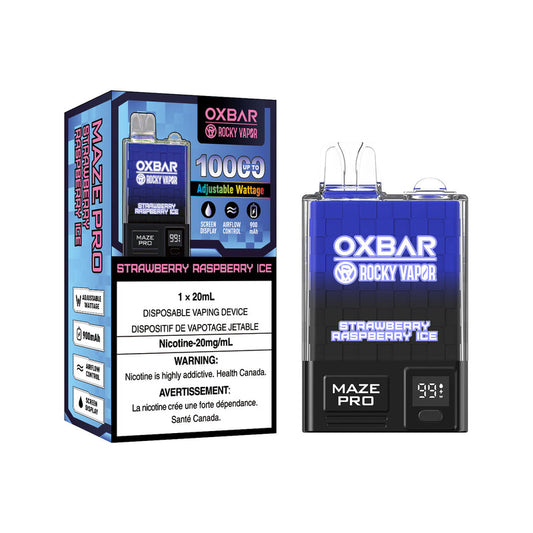Ox Bar Maze Pro Strawberry Raspberry Ice Disposable Vape - Online Vape Shop Canada - Quebec and BC Shipping Available