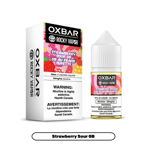 Rocky Vapor Oxbar Strawberry Sour GB Salt Nic